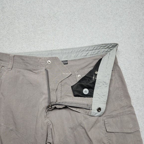 Kuhl‎ Pants Mens 40x30 Gray Utility Hiking Work Outdoors Cargo Stretch Straight - Picture 3 of 11